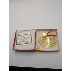 Signature Promotions Ornament Gold Dale Earnhardt #3 Wreath Limited Edition COA
